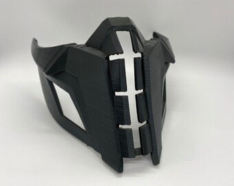 Mortal Kombat mask cyber sub zero. Subzero raw 3d printed. 3d printed Mk11 MK10 MKX mortal kombat 11 mask cyber Subzero DIY