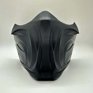 Mortal Kombat mask scorpion . Scorpion raw 3d printed. 3d printed MK1 Mk11 MK10 MKX mortal kombat 11 mask scorpion