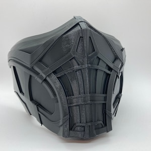 Mortal Kombat scorpion new movie mask raw 3d printed. 3d printed Mk11 MKX classic mortal kombat 11 mask mk10 mk9 mortalkombatmask aftermath