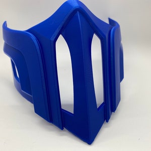 Mortal Kombat mask sub zero. Subzero raw 3d printed. 3d printed Mk11 MK10 MKX mortal kombat 11 mask ninja Subzero