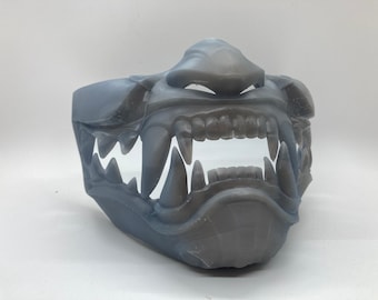 Mortal Kombat mask. Kitana Samurai slotted resin printed mask . Kitana resin printed Mk11 mortal kombat 11