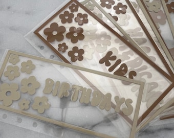 Retro Flower cash Envelopes | Set | Money Envelopes | Budget System | A6 | A5 | Personal | Personalize | Customize |