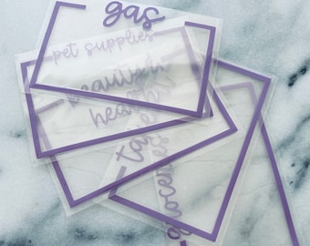 MINI Clear Cash Envelopes | Money Envelopes | Budget System | Budgeting | A7