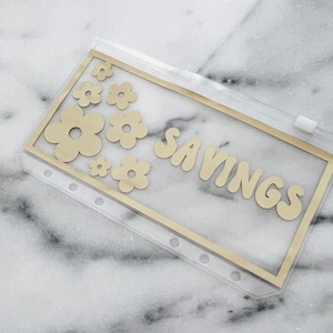 retro Cash Zipper Envelopes a7, a6 and a5, Custom Budget Envelopes With labels, Planner Inserts, Budget Planners, 6 ring binder, a6 size