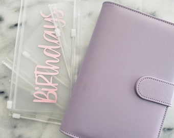 Customizable Budget Binder | Money Wallet | Cash Envelopes with Zipper | Budget Planner | Money Saver laminated cash envelopes