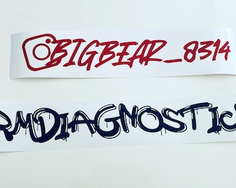 Instagram Decals for cars | Facebook| snapchat | custom Decals | instagram | for cups |