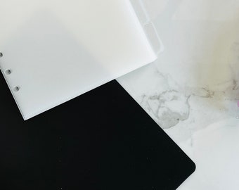 A5 Binder Envelopes Set of 6 | Frosted Poly Vinyl Money Organizer