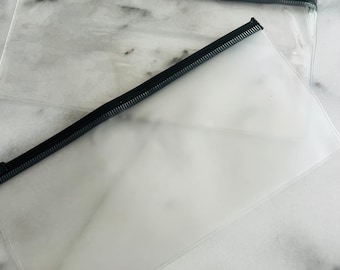 Kuvert med dragkedja utan hål, Anpassade budgetkuvert med etiketter, Planeringsinlägg, Budgetplanerare, 6-ringspärm, A6-storlek