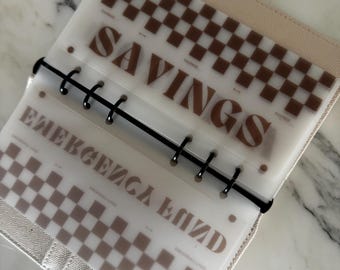 Checkered Matte Vellum Cash Envelopes | vellum envelopes | Money Envelopes | Budget System | A6 | Personal | Personalize | Customize |budget