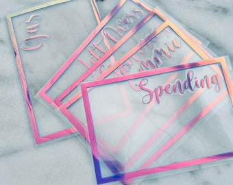 MINI Clear Cash Envelopes | Money Envelopes | Budget System | Budgeting | A7