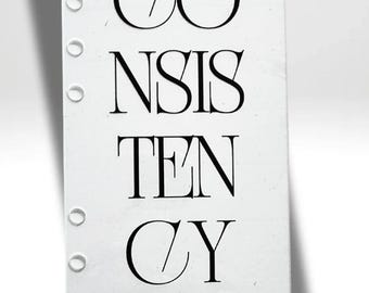 Tablero de acrílico transparente Consistency / Accesorios económicos / Accesorios para planificadores / A6 A5 A7 / Tablero minimalista