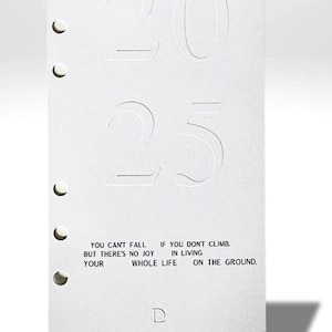 Papier cartonné velours gaufré A6 2025 pour tableau de bord | accessoires pour agendas | accessoires de planification budgétaire
