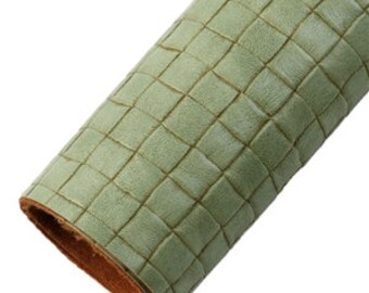 CROCODILE GREEN Bump Texture Synthetic Leather Sheet, Green Bump Leather Sheet, Synthetic Leather, DIY Hair Bows, Planner