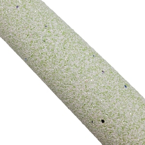 MINT GREEN WHITE with Blue and Pink Confetti Chunky Glitter Fabric Sheets, Chunky Glitter Canvas Sheet, Glitter Fabric Leather, Hair Bows