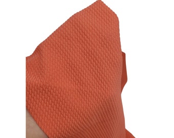 CORAL PEACH Bullet Printed Liverpool Fabric, Stretch Fabric, Head Wrap Supply