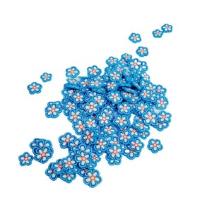 BLUE FLOWER Miniature Filler, Polymer Clay, 0.3oz Bag