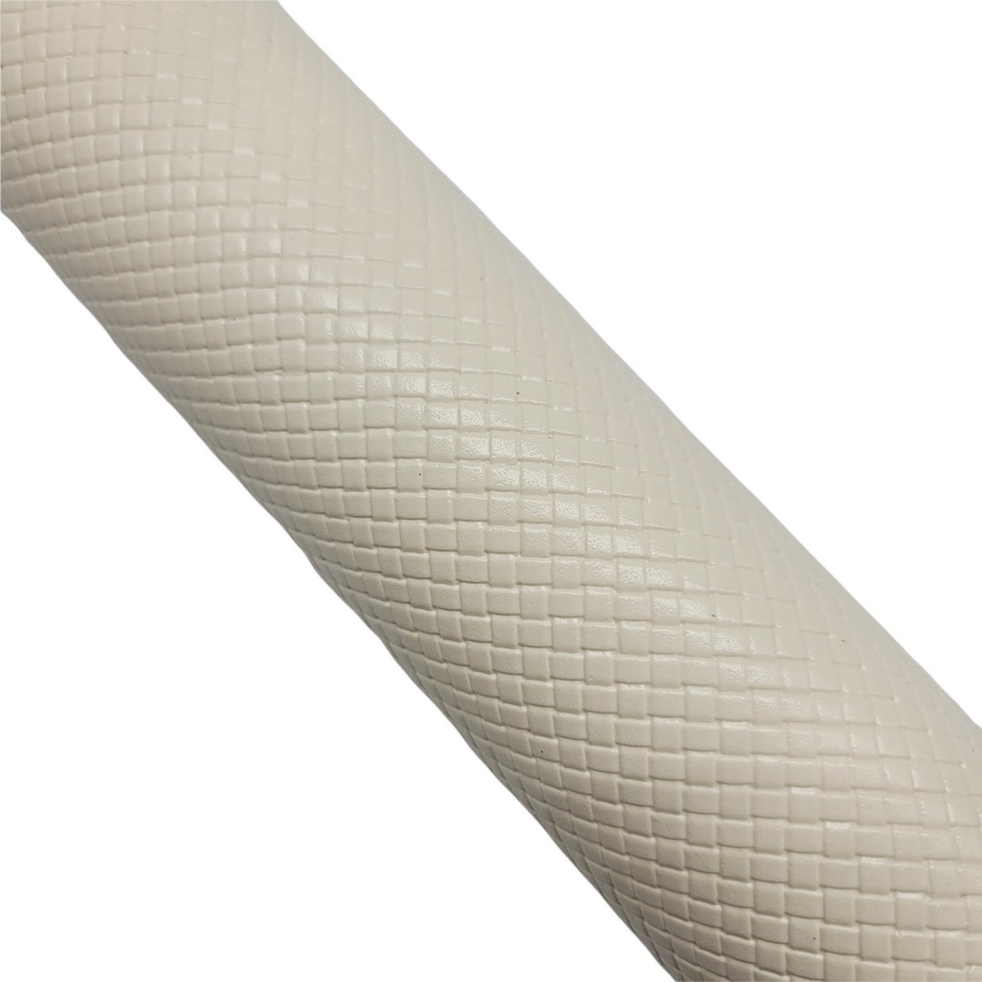 PEARL WHITE Quilted Fabric Leather Sheet, Pearl White Fabric Sheet