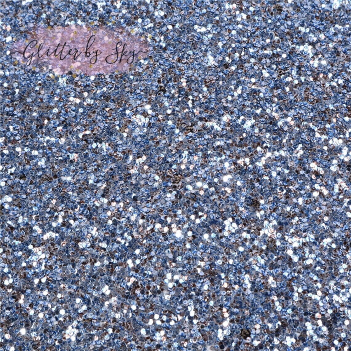 BLUE SILVER Chunky Glitter Fabric Sheets Chunky Glitter Etsy