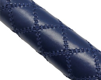 Navy BLUE Bump Texture Feuille de cuir synthétique, Feuille de cuir Bump bleu marine, Cuir synthétique, Arcs de cheveux DIY, Planificateur