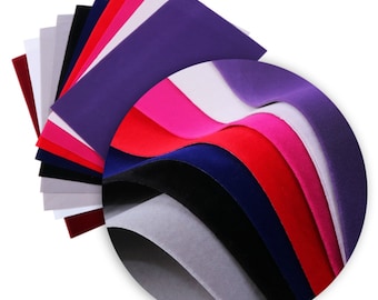 FLOCKED VELVET Soft and Thin Sheet, Velvet Sheets, Hair Bows, Earrings, Embroidery, In the Hoop