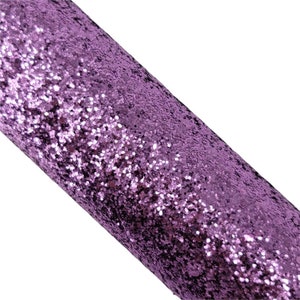 PURPLE Chunky Glitter Sheets, Chunky Glitter Canvas Sheet, Glitter Fabric Leather, Hair Bows