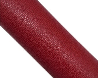 Wine Red Textured Faux Leather Sheet: DIY Craft Supply