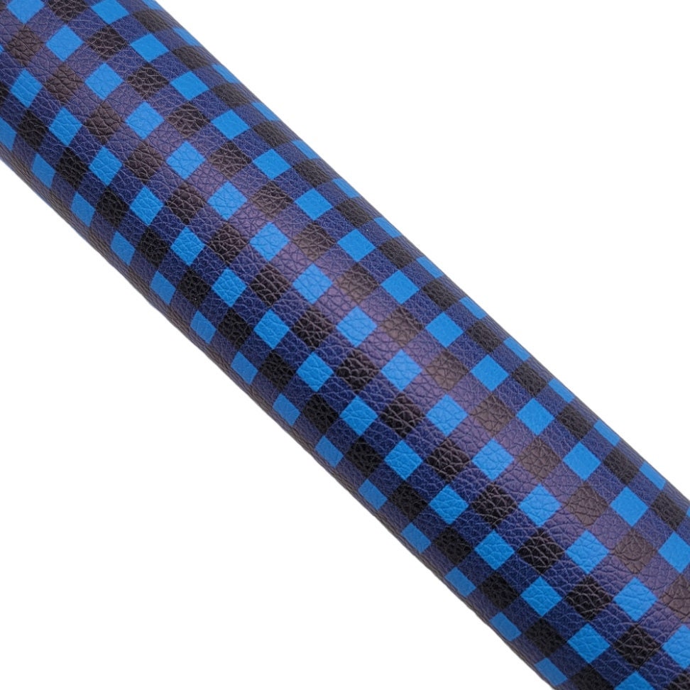 Faux Leather COLORBlock Blue/Black main image 1