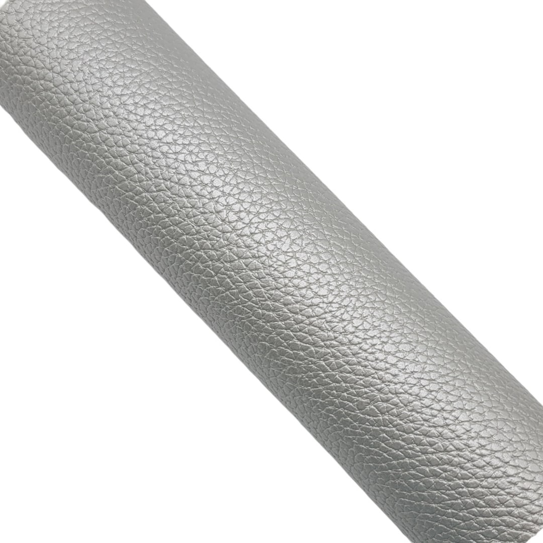 Silver Textured Faux Leather Sheet: Litchi Pattern, DIY Craft Supply - Etsy