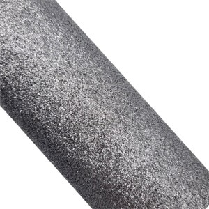 SILVER GRAY Fine Glitter Canvas Sheet, Silver Gray Fine Glitter Sheet, Glitter Fabric Sheet, Silver Glitter,  DIY Hair Bows, Diy Jewelry