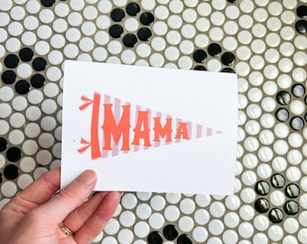 Tarjeta Mamá / Tarjeta del Día de las Madres / Tarjeta Baby Shower / Bandera Banderín / Tarjeta de Apreciación / Regalo de Último Minuto / Descarga Digital / Tarjeta Imprimible