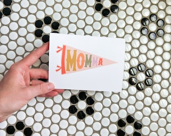 Tarjeta Mamá / Tarjeta del Día de las Madres / Tarjeta Baby Shower / Bandera Banderín / Tarjeta de Apreciación / Regalo de Último Minuto / Descarga Digital / Tarjeta Imprimible