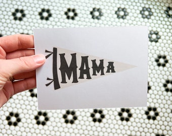Tarjeta Mamá / Tarjeta del Día de las Madres / Tarjeta Baby Shower / Bandera Banderín / Tarjeta de Apreciación / Regalo de Último Minuto / Descarga Digital / Tarjeta Imprimible