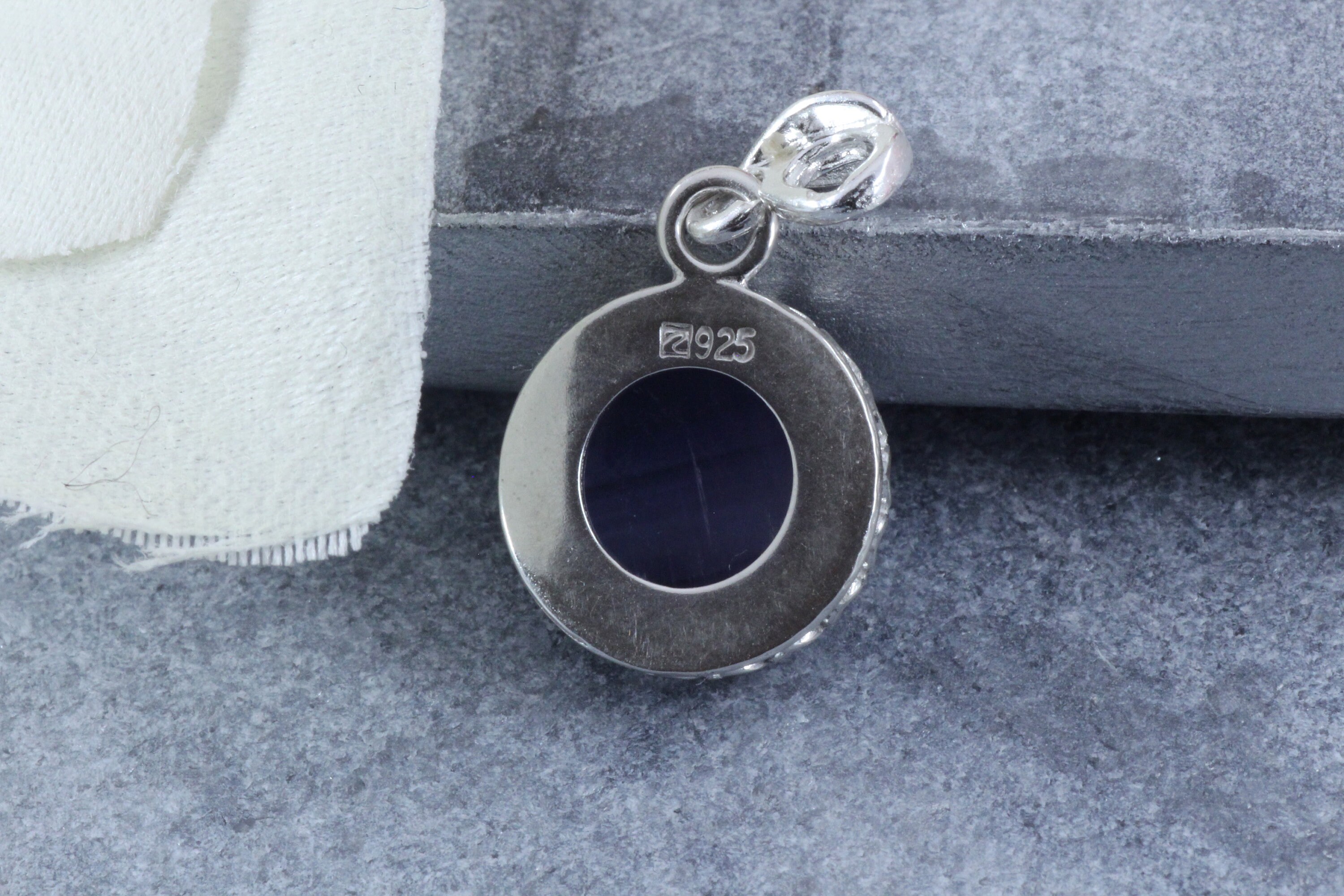 Amethyst 12mm Round Crown Detailed Bezel Cabochon Pendant in - Etsy