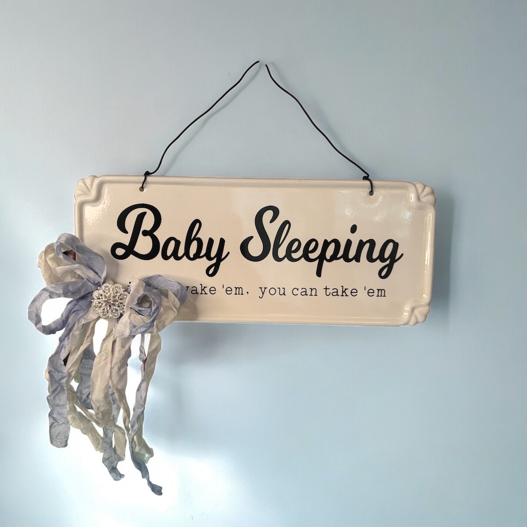 Baby Sleeping Sign - Etsy