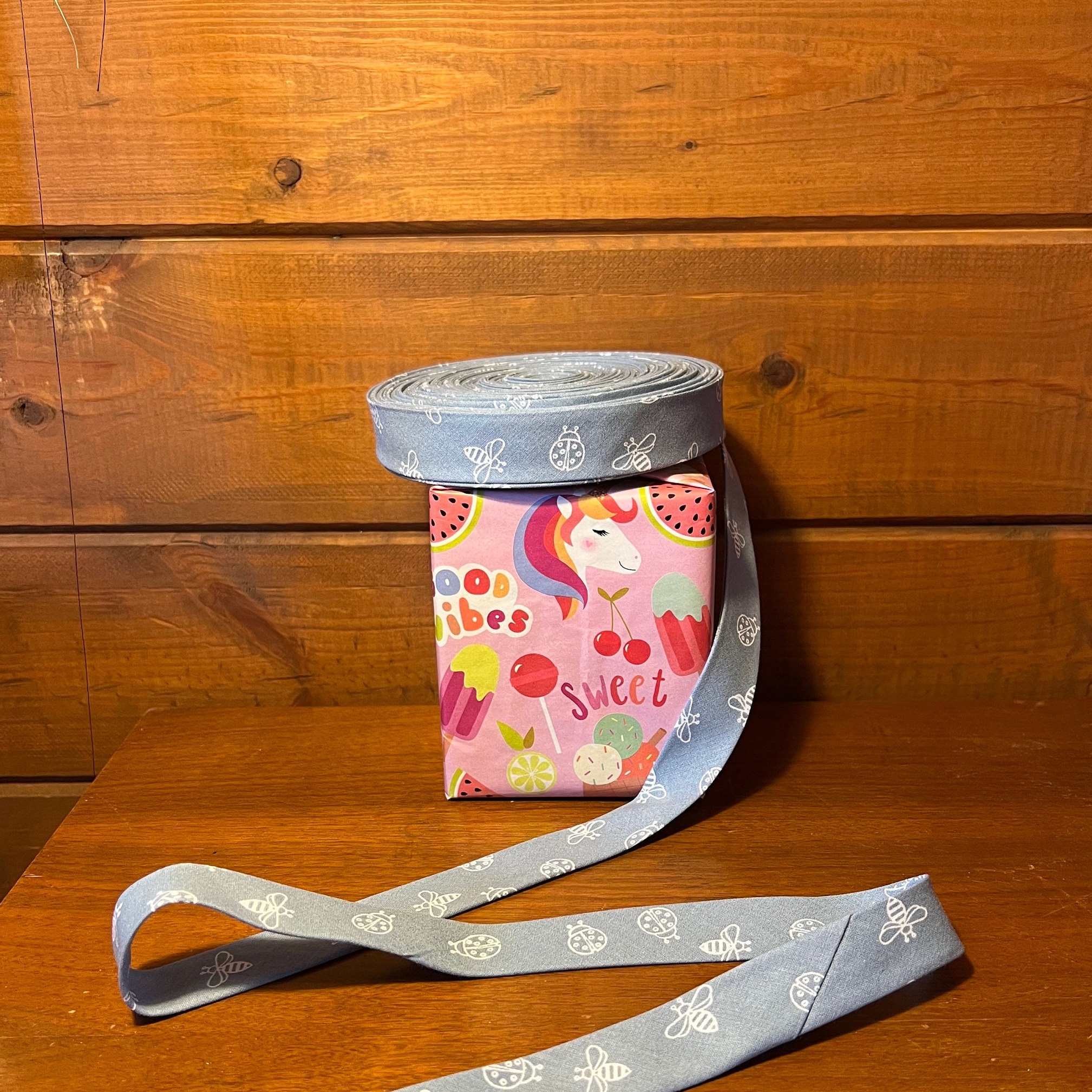 Handmade .5 Inch Double Folded Cotton Bias Binding Tape. by the