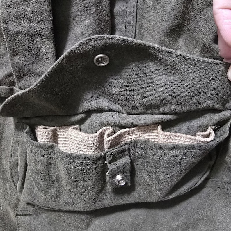 Giacca da caccia vintage Filson Tin Cloth, stile 466, finitura ad olio USA, da uomo, taglia XL immagine 15