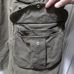 Giacca da caccia vintage Filson Tin Cloth, stile 466, finitura ad olio USA, da uomo, taglia XL immagine 14