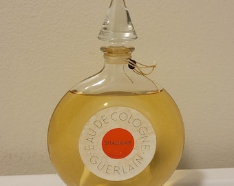 Vintage 1960's GUERLAIN Shalimar EAU DE Köln Paris Frankreich 200 ml Flacon Montre (Uhrenflasche)