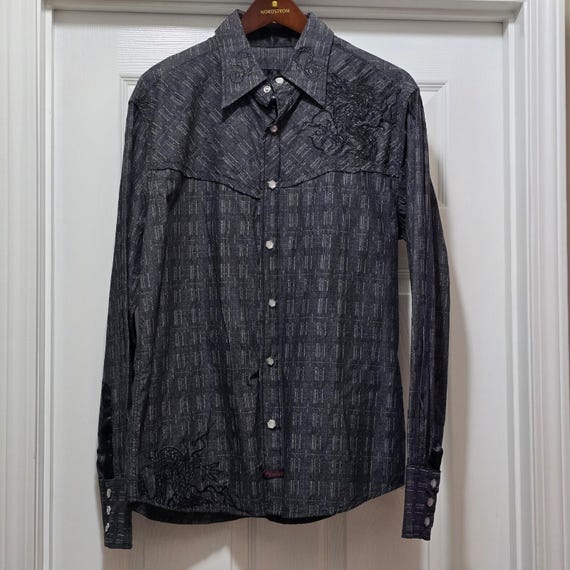 fender dress shirts Lucky Brand Men's Big & Tall Fender Embroidered Shirt, 2XL, Cotton