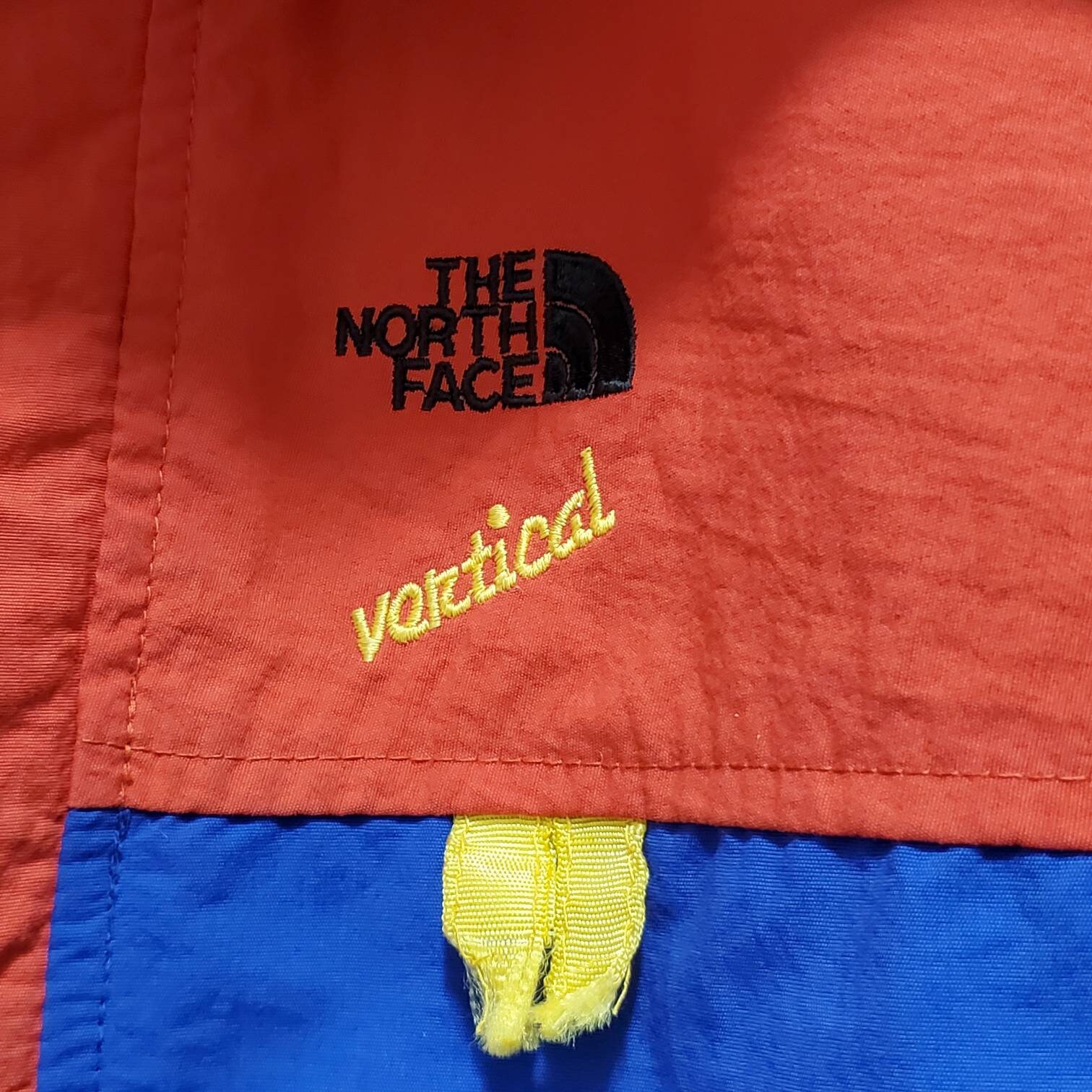 Vintage North Face Rain Jacket Men Medium 90s Hoodie Color Block
