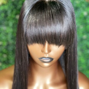 Lace Closure Machine Made Bang Unit 16” image 2