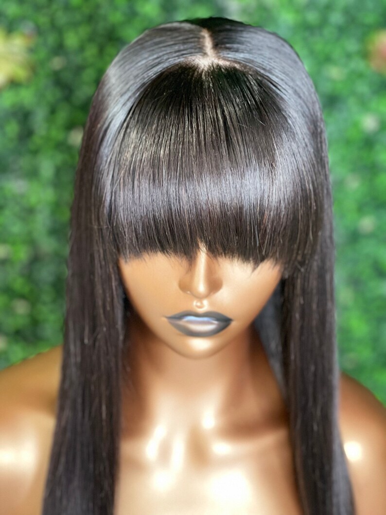 Lace Closure Machine Made Bang Unit 16” image 2