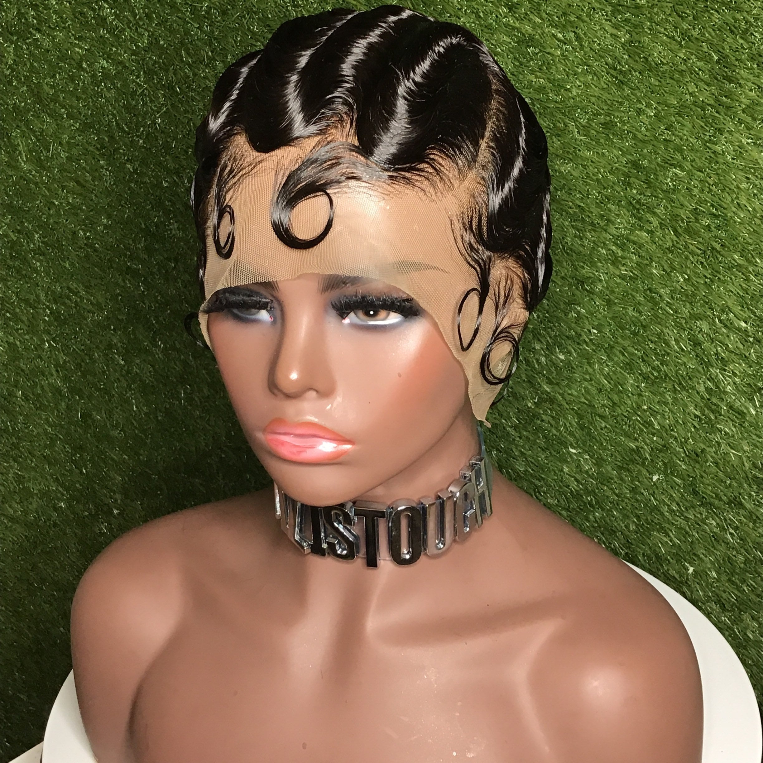 Finger wave wig Etsy Nederland