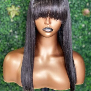 Lace Closure Machine Made Bang Unit 16” image 4