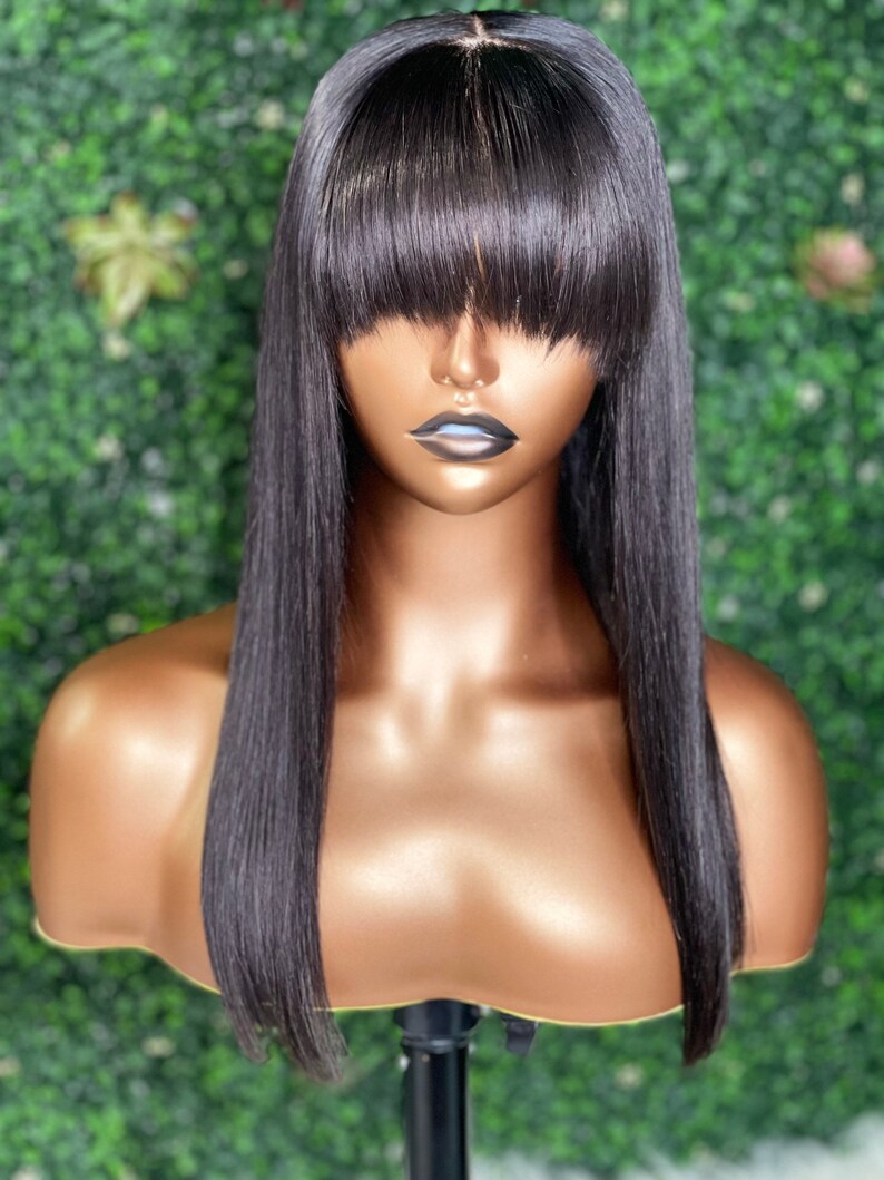 Lace Closure Machine Made Bang Unit 16” image 4