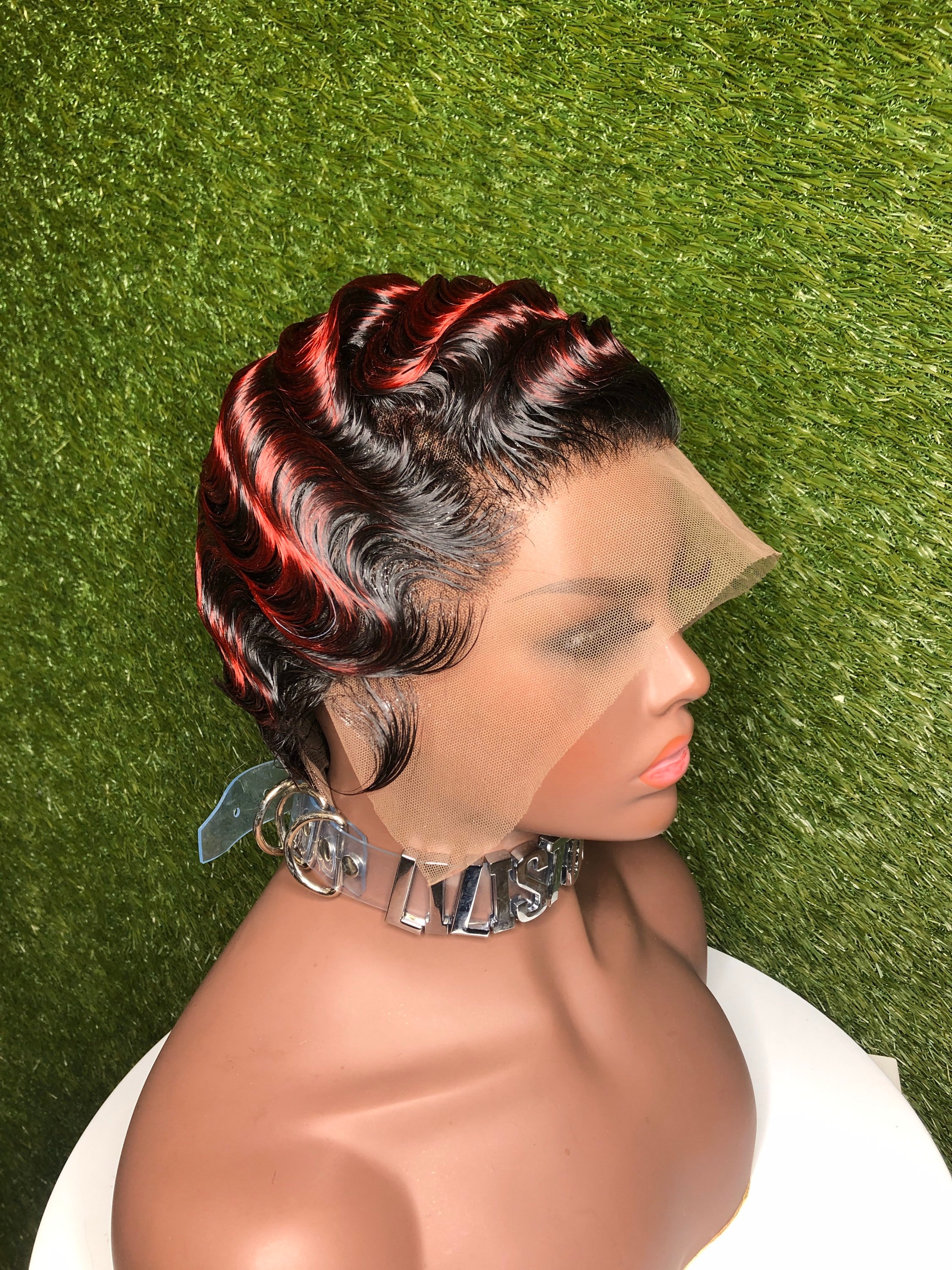 Red and Black Finger Waves - Etsy