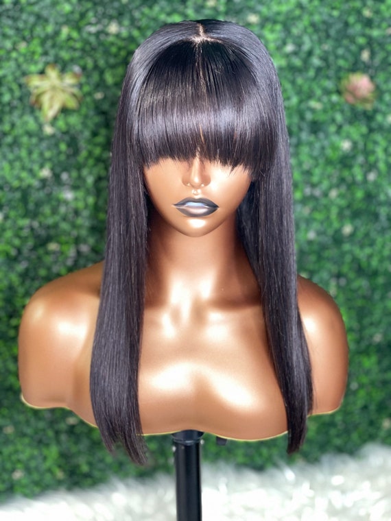 Lace Closure Machine Made Bang Unit 16”