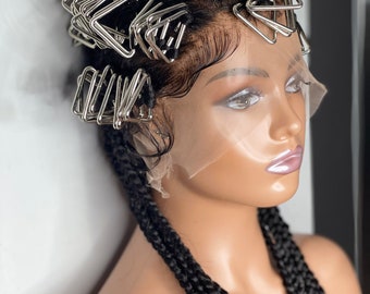 Full Lace Rockstar Braided/Rings Custom Wig