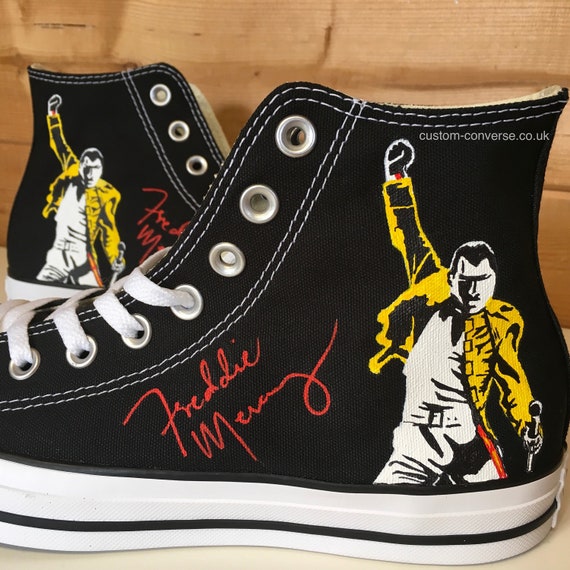 Freddie Mercury Queen Custom Converse | Etsy