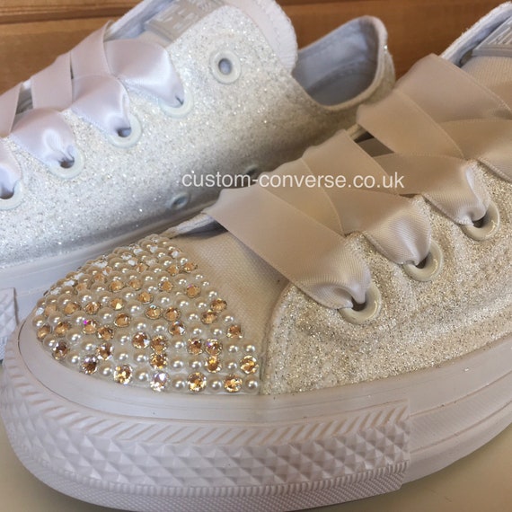 glitter wedding converse